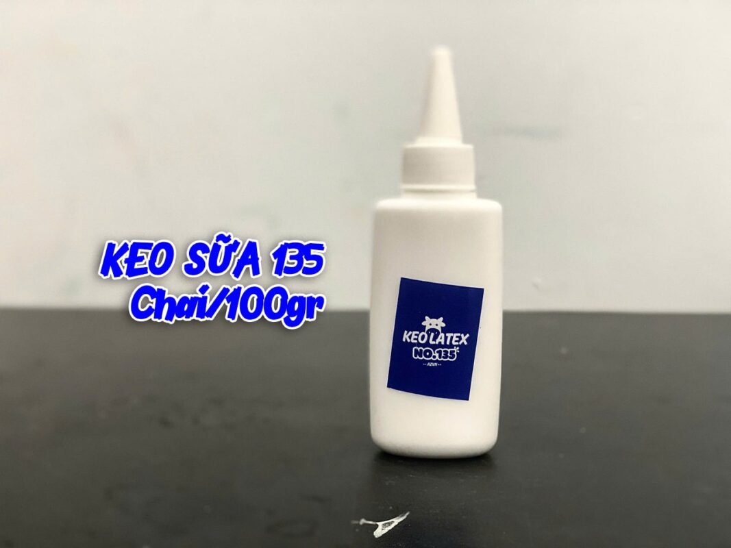 Keo Sữa Latex 135 – Lựa Chọn Chuyên Dụng Cho Thợ Chuyên Nghiệp 5 Chai 100gr min