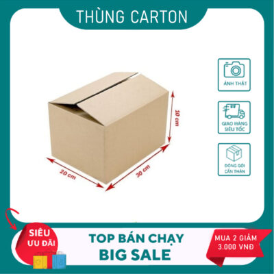 Phân Phối Sỉ Thùng Carton Chất Lượng – Giải Pháp Đóng Gói Tiết Kiệm Chi Phí 5 30x20x10